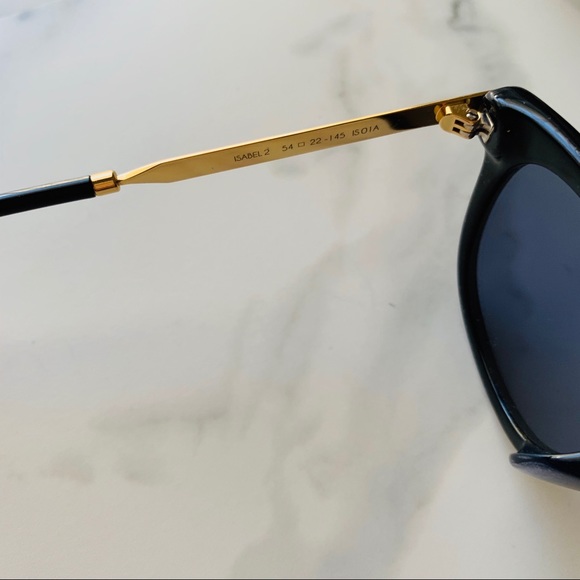 NWT Spektre sunglasses black/gold handmade Italy - Picture 6 of 8